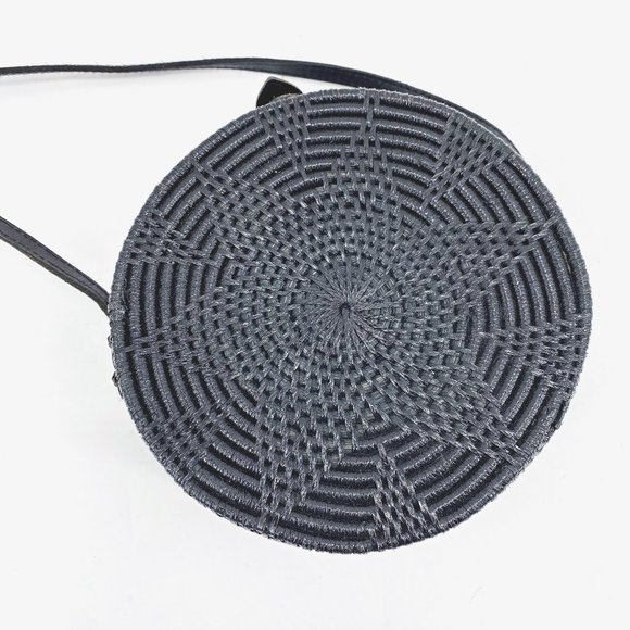 Amerii Boho Rattan Round Crossbody - Picture 2 of 9